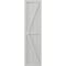 Ekena Millwork Americraft 4-Board Wood 2 Equal Panel Frmd Board-n-Batten Shutters w/Dbl Z-Bar, ARW102BF414X77STH, PR ARW102BF414X77STH - alternate 8